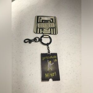 Beetlejuice Keychain with Clip